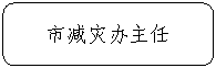 圆角矩形: 市减灾办主任 