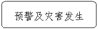 流程图: 可选过程: 预警及灾害发生 