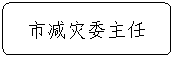 流程图: 可选过程: 市减灾委主任
