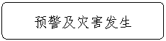 流程图: 可选过程: 预警及灾害发生 